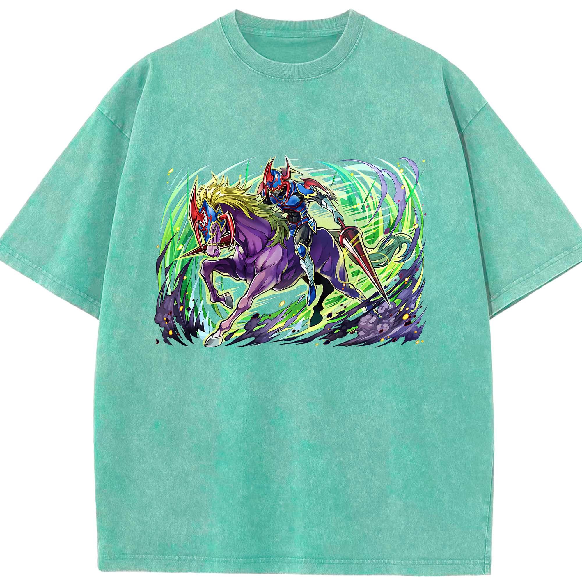 （画像用） 遊☆戯☆王 Yu-Gi-Oh! 綿100% ヴィンテージ風 半袖Tシャツ（フロントプリント）